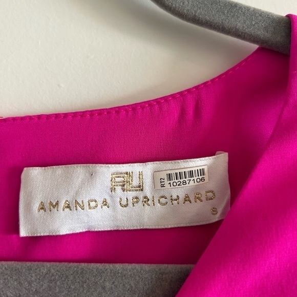 - AMANDA Uprichard 100% Silk Mini Dress Ruffle Front Sleeveless Size Small… - Picture 7 of 8